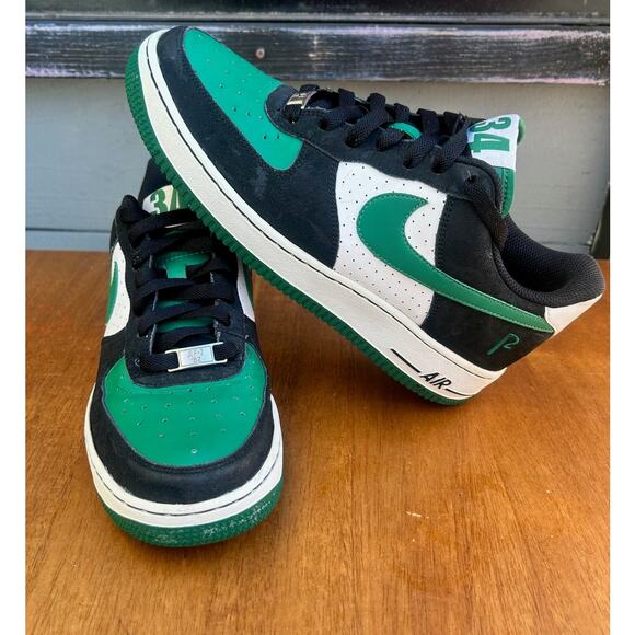 Nike Air Force 1 Low Celtics Paul Pierce '82 Sneakers Size 6.5Y 314192 031 - Picture 6 of 9